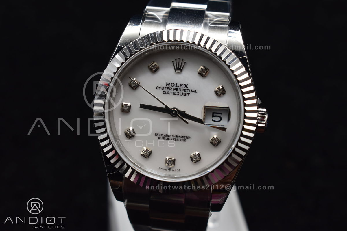 DateJust 41 SS BPF 1:1 Best Edition 316F Steel Oyster Diamond Dial On Jubilee Bracelet A2836
